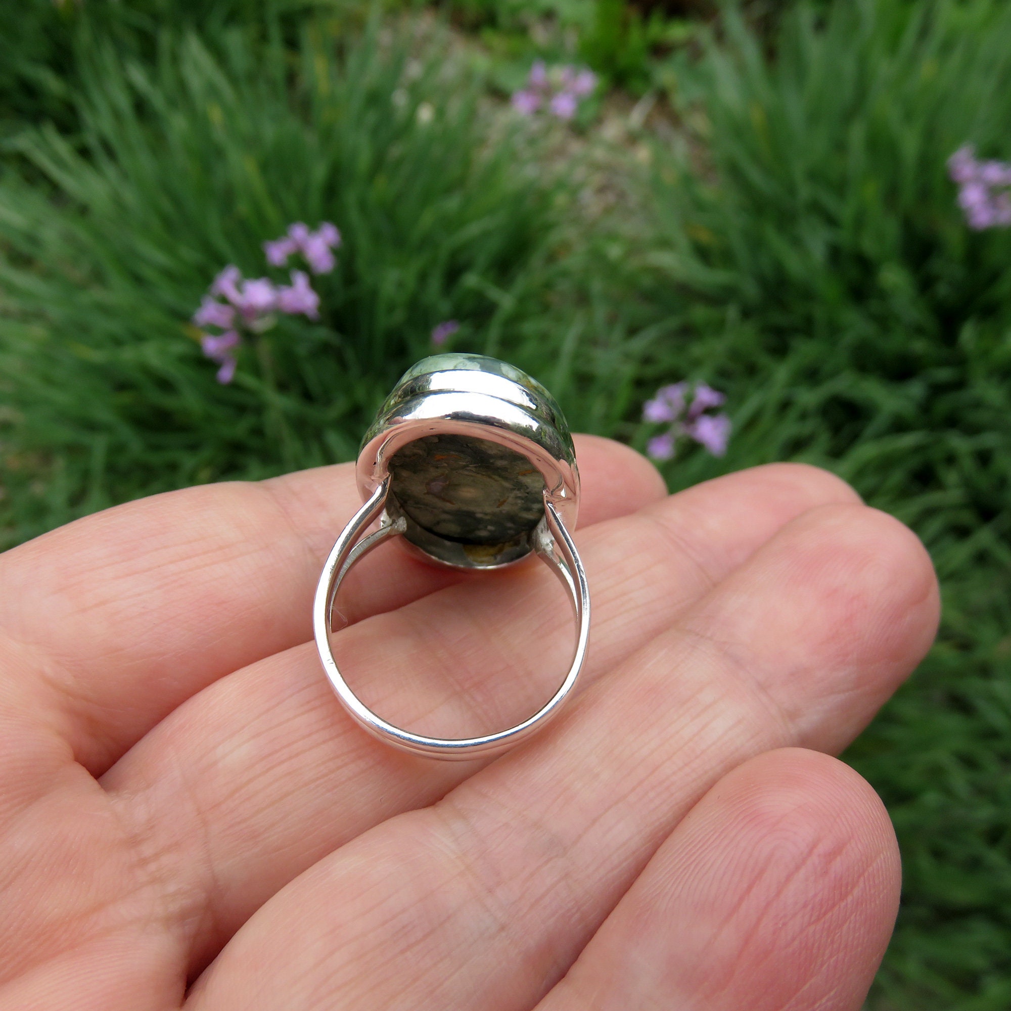 Green Rhyolite Ring Size 7, Rainforest Jasper Ring, Sterling Silver Crystal Ring, Gift for Her, Crystal Jewellery, Green Ring, Gemstone Ring - Etsy Green Rhyolite Ring Size 7, Rainforest Jasper Ring, Sterling Silver Crystal Ring, Gift for Her, Crystal Jewellery, Green Ring, Gemstone Ring - Etsy