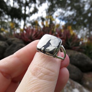 Healers gold ring size 9 mens Wiccan apache gold 925 sterling silver iron pyrite jewellery witch magnetite gemstone womens metaphysical