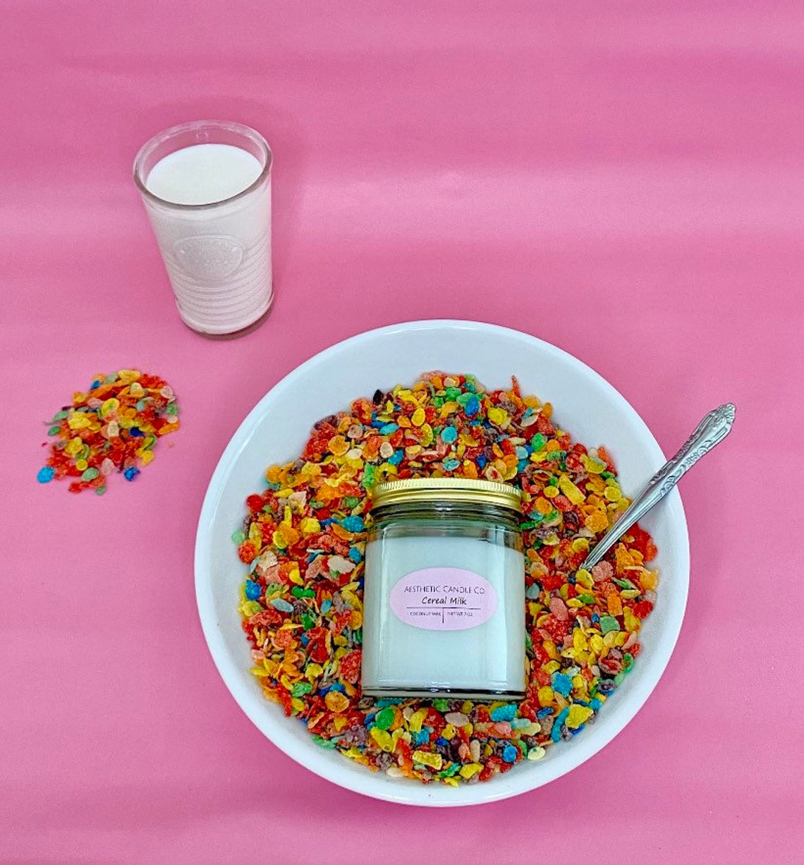Cereal milk candle fruity pebbles Etsy