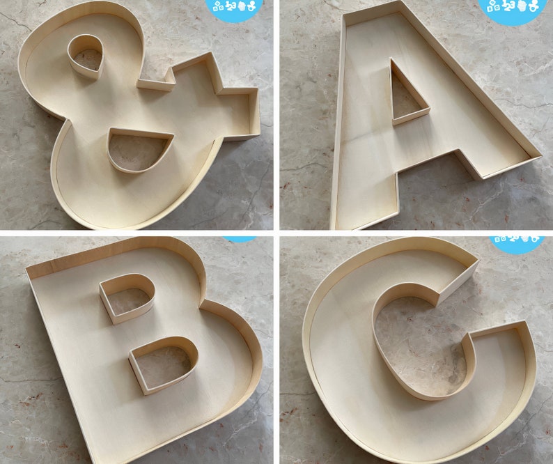 Wooden Fillable Letter Boxes Etsy UK