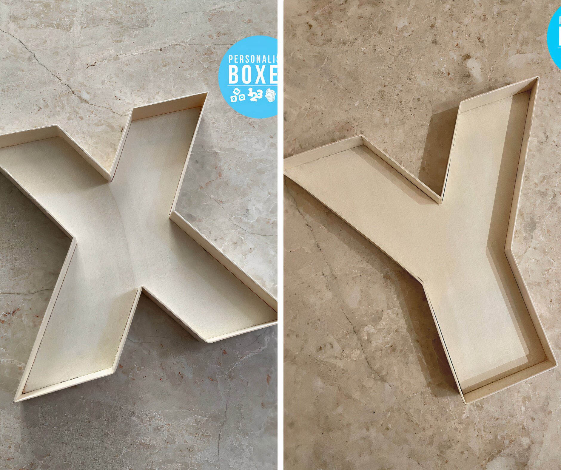 Wooden Fillable Letter Boxes Etsy UK