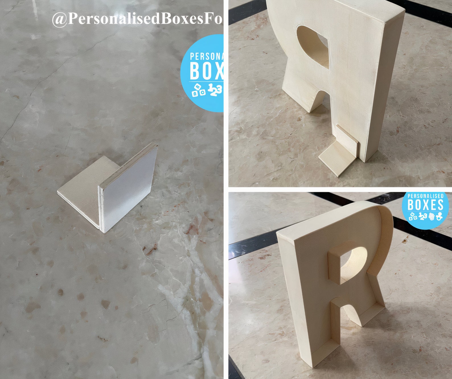 Wooden Fillable Letter Boxes Etsy UK