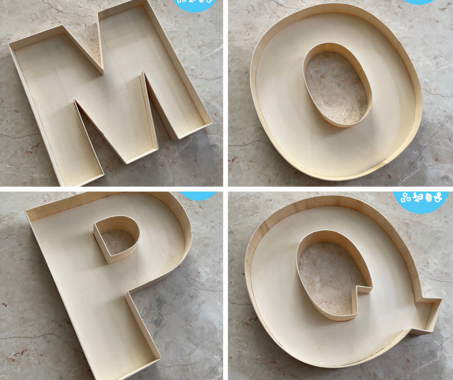 Wooden Fillable Letter Boxes Etsy UK