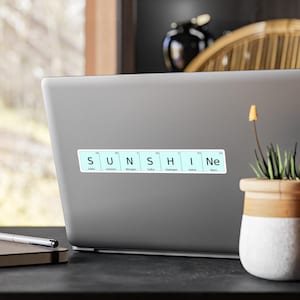 SUNSHINe Periodic Table Sticker Set, Vinyl Kiss-Cut Stickers, Chemical, Science Decals, Chemistry , Laptop Decal