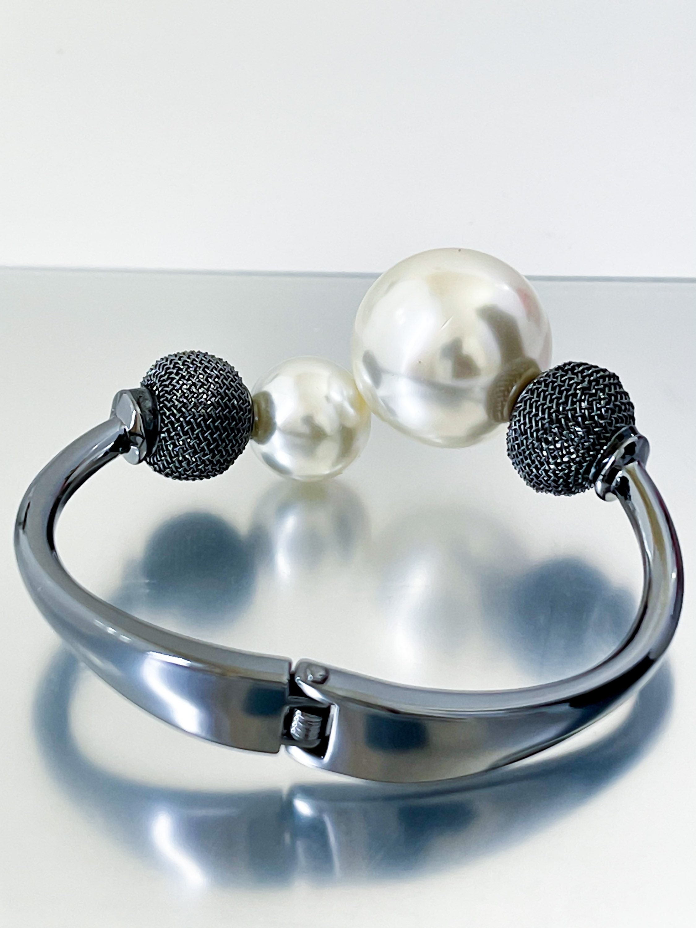 Rose Gold Imitation Pearl Bracelets / Fashion Alloy Cuff Etsy