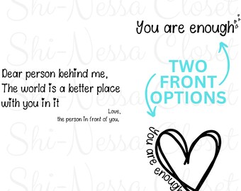 Inspirational Quote PNG, Shirt Design, Two Front Options (Digital Download)