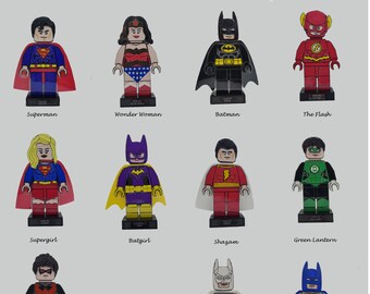 LEGO JOHNNY SORROW Custom PAD PRINTED Super Heroes DC Comics SUICIDE SQUAD JLA 