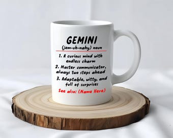 Gemini Mug, Coffee Mug, Gemini Gift Idea, Coffee Cup, Gift for Gemini