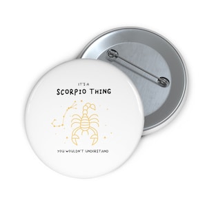 Scorpio Pin, Scorpio Gift Idea, Scorpio Gifts, Zodiac Sign Scorpio, Scorpio Gifts, Scorpio Accessories