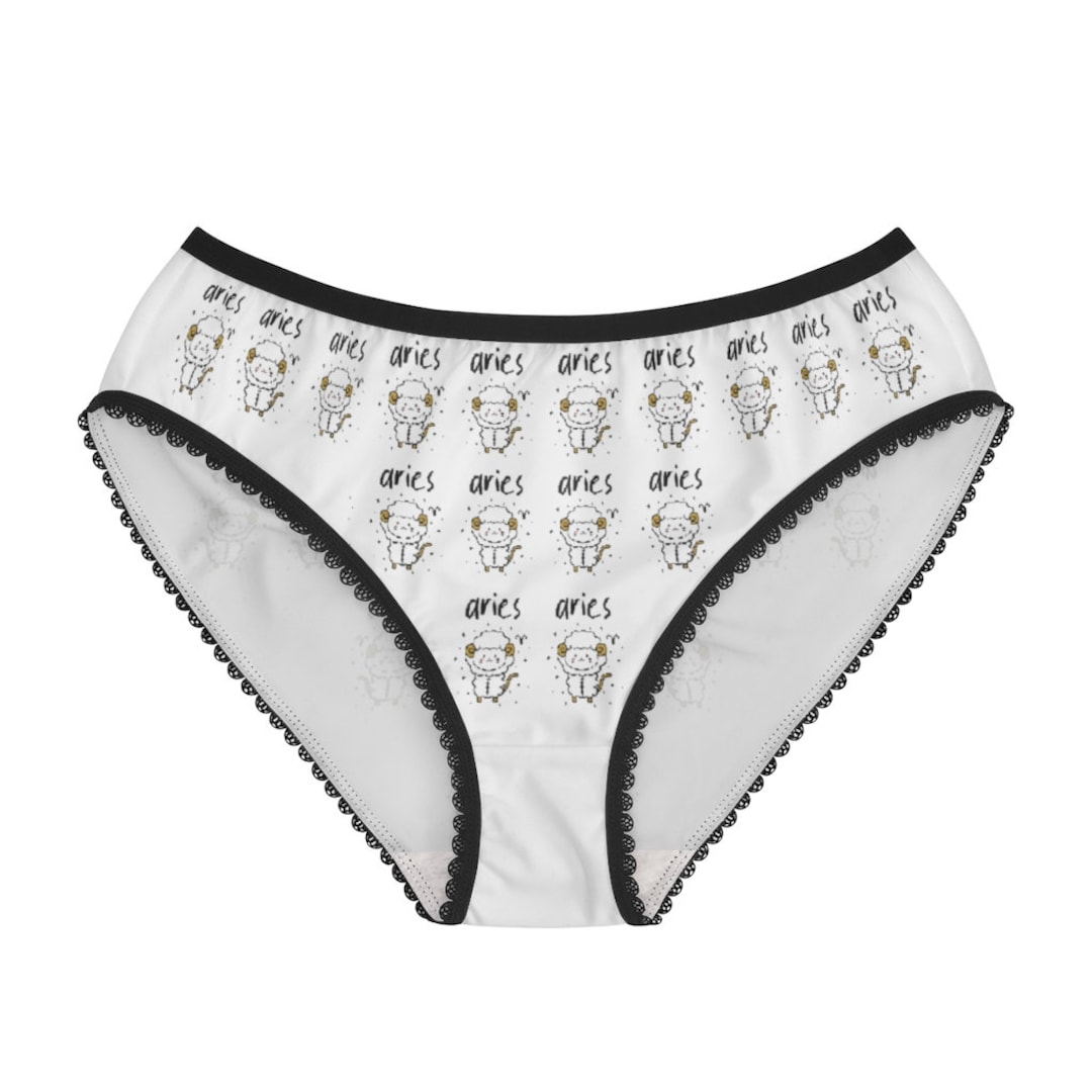 Aries Panties, Astrology Underwear, Cotton Briefs, Astrology Panties,  Underwear Gift Idea, Aries Underwear, Panties for Women 