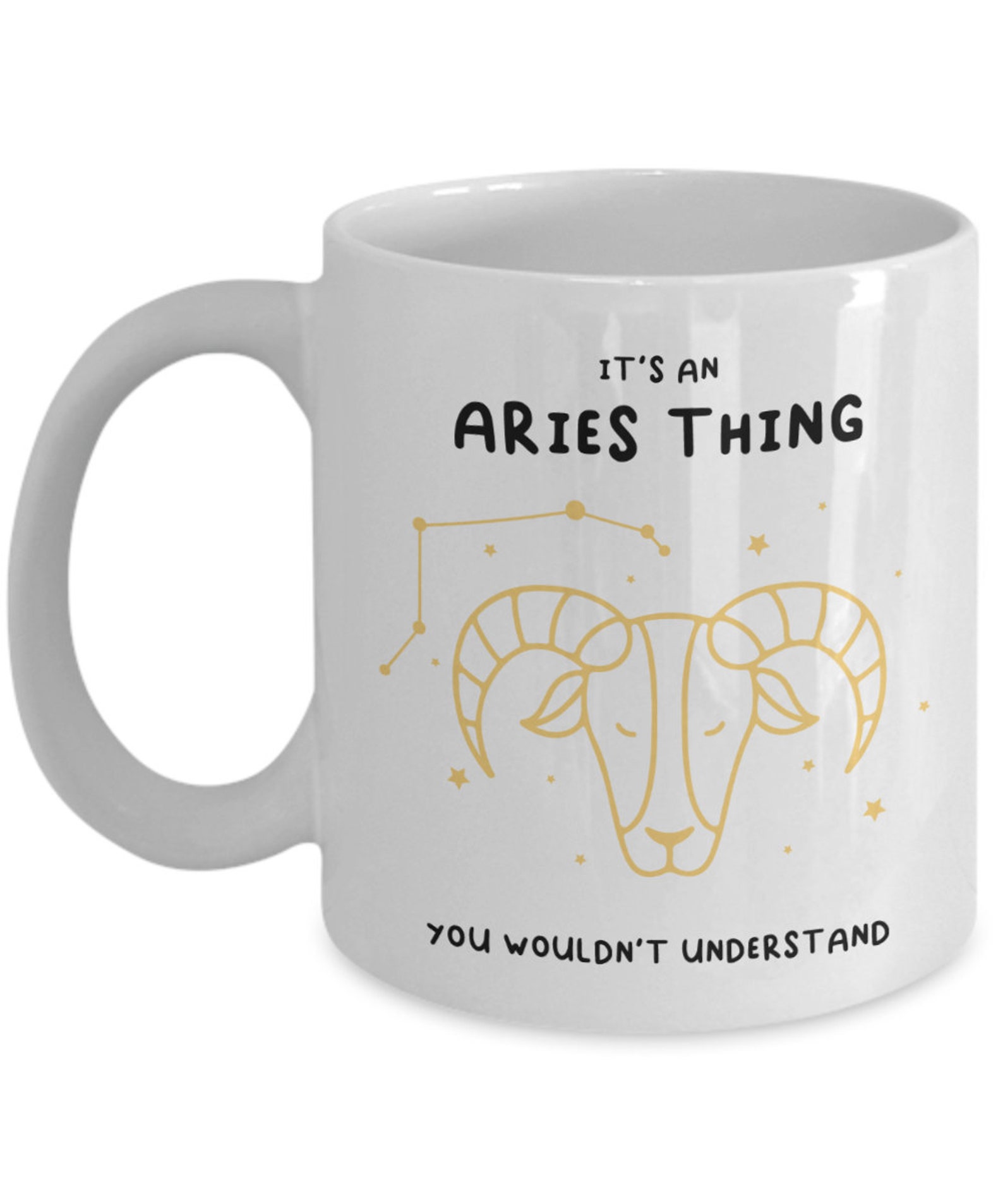 Custom Aries Mug, Gift for Aries, Personalized Astrology Mug, Custom