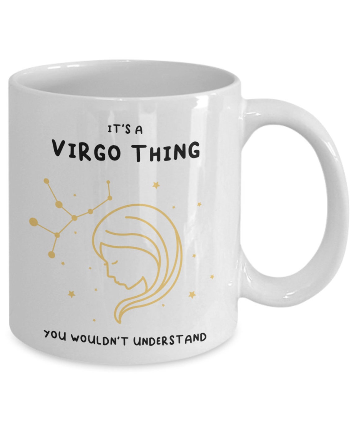 Custom Virgo Mug, Gift for Virgo, Personalized Astrology Mug, Custom