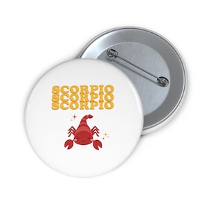 Scorpio Pin, Scorpio Gift Idea, Scorpio Gifts, Zodiac Sign Scorpio, Scorpio Gifts, Scorpio Accessories