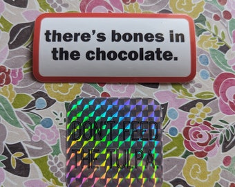 Último podcast sobre el juego de pegatinas Huesos de la izquierda en el chocolate y No alimente a la tulpa