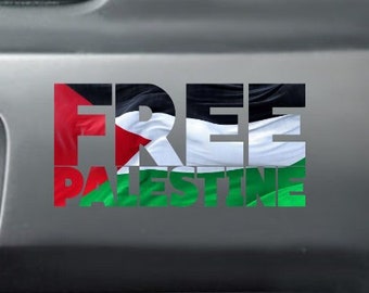 Free Palestine Decal Bumper Sticker -[PROFITS DONATED]- Palestine Sticker | Car Window Sticker | Palestine Sticker | Car Decal | Wall Art