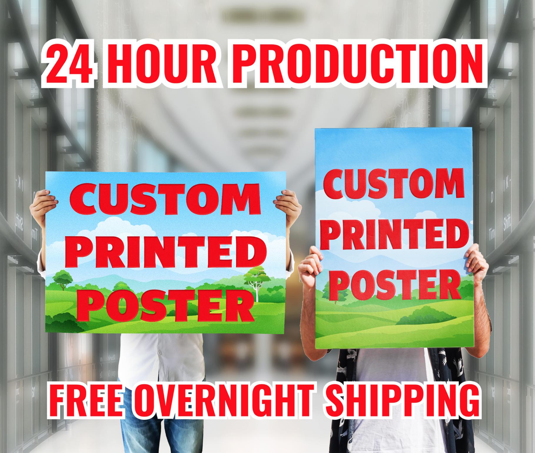 Custom Poster Sign Custom Printed Cardstock Sign Poster, Personalized Sign, Flyer, Event ...