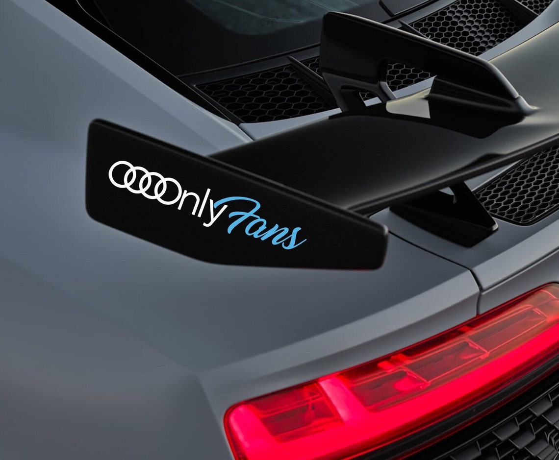 Audi Fans Car Decal | Audi Sticker | Onlyfans | Audi Emblem Logo ...