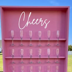 Cheers Decal | Celebration | Event | Champagne Wall | Drinks | Bubbly | Cheers | Party |