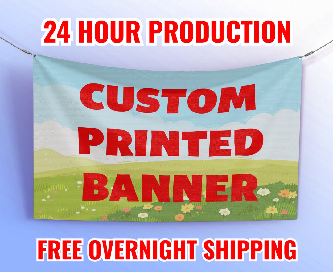 Weatherproofing Rally Posters Custom Vinyl 13oz Banner, Full Color Printed, Event, Birthday, Business ...