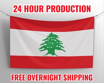 Flag Of Lebanon Banner -[PROFITS DONATED]- Lebanon Banner | Premium Scrim Vinyl Banner | Printed Lebanese Flag Banner | Lebanon Flag Banner