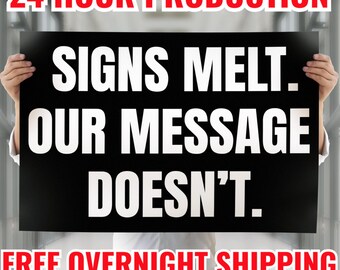 Climate Change Sign (Double-Sided) Science Is Real, Global Warming Rally, Political Activist Poster, No Kings Protest, Anti Trump Sign