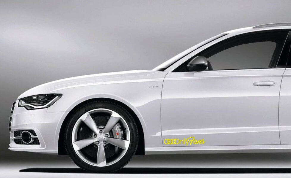 Audi Vip Sticker Audi Fans Car Decal | Audi Sticker | Onlyfans | Audi Emblem Logo ...