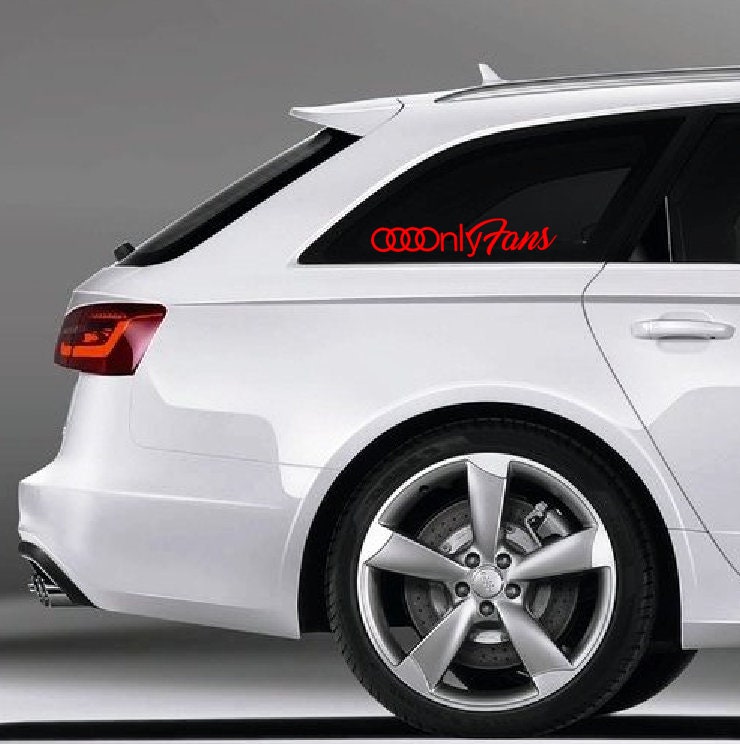 Audi Vip Sticker Audi Fans Car Decal | Audi Sticker | Onlyfans | Audi Emblem Logo ...