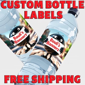 Personalized Water Bottle Sticker - Customizable Drink Labels for Occasions, Celebrations, Birthdays, Weddings, Events, Graduations, Parties