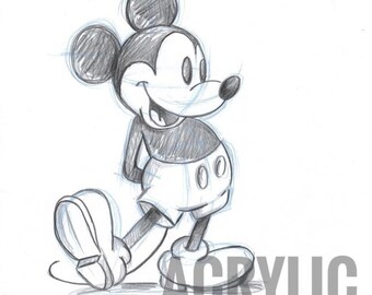 Mickey Mouse Pencils Etsy