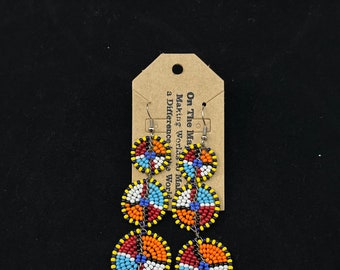 Three Circle Dangle Earrings made in Kenya