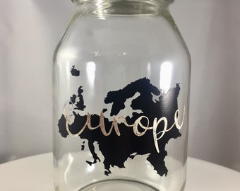 Europe Travel Jar