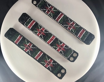 Kenyan Flag Cuff Bracelets
