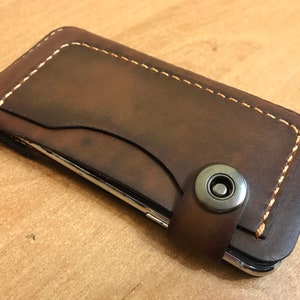 Case for iPhone 15 Pro Max, made of bison leather with a belt genuine clip + FREE PERSONALIZATION