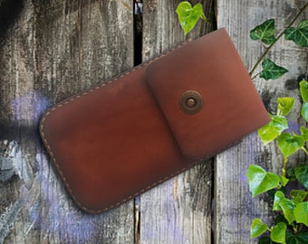Leather phone case for belt. leather phone holster. iphone holster. cell phone holster. iPhone 15 pro max holster. leather phone holder.