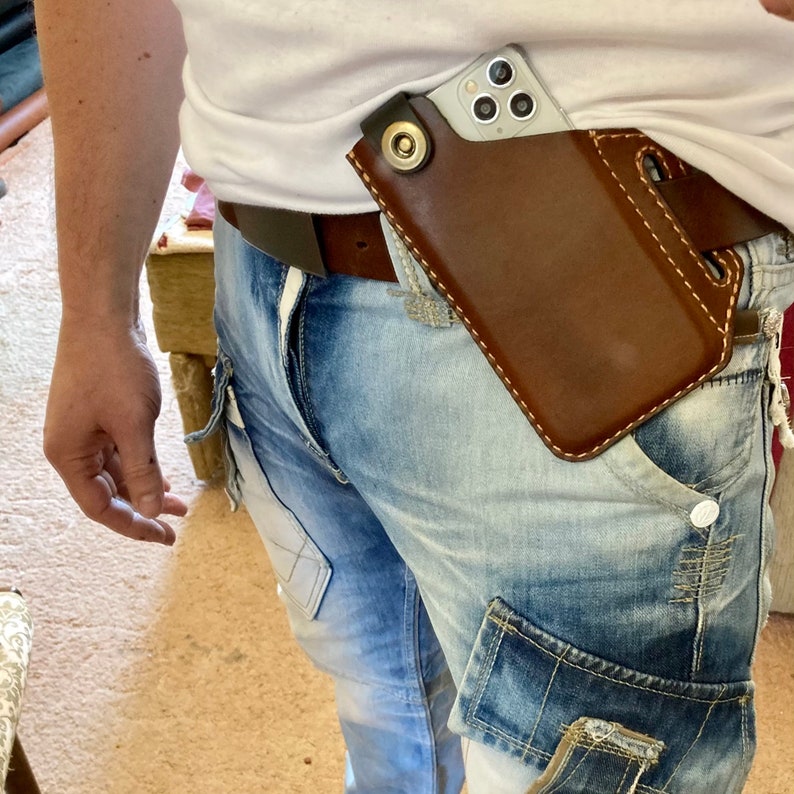 Custom Sized Cell Phone Holster With Closure FREE Etsy