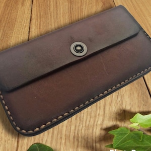 Handyhülle aus Leder für den Gürtel. Telefonholster aus Leder. iPhone-Holster. Handyholster. Holster für iPhone 13 Pro Max. Telefonhalter aus Leder.