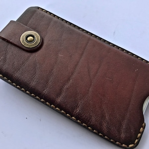 Handyhülle aus Leder für den Gürtel. Telefonholster aus Leder. iPhone-Holster. Handyholster. iPhone-Holster. Telefonhalter aus Leder.