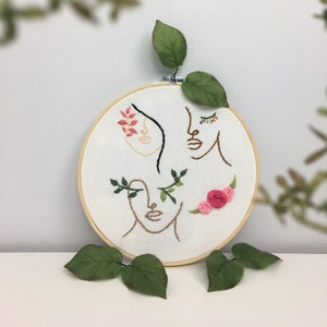 Be-U-Tiful- embroidered line art
