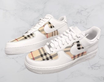 custom burberry af1