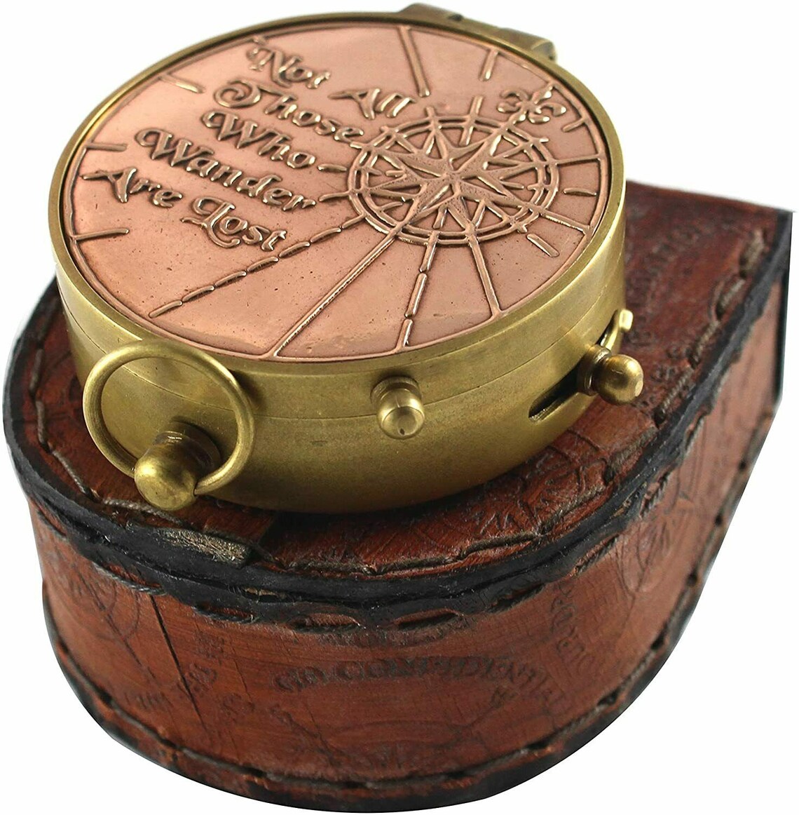 Vintage Nautical Brass Compass Maritime Compass Marine Etsy UK