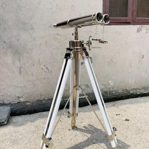 62" Brass Binocular With Stand Maritime Telescope Navy Gift Observatory Spyglass Christmas Gift