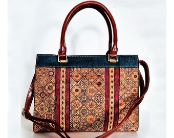 Ladies Cork Handbags, Natural Cork Bags, Women Cork Purse, Backpacks