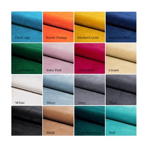 Plush Velvet Fabric - Sofa Upholstery Fabric - Velvet Curtains Fabric - Soft Velvet for Cushions, Beds, Footstool & Headboards Covering