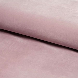 Plüsch-Samtstoff Sofapolsterstoff Samtvorhangstoff Weicher Samt für Kissen, Betten, Fußhocker und Kopfteile Baby Pink Velvet
