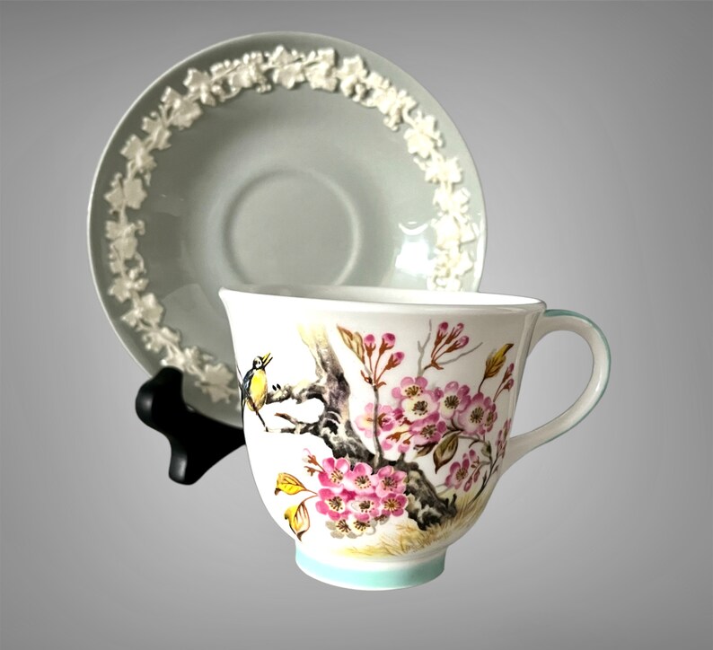 Set of 4 Totally Mismatched Bulk Tea Cups & Saucers Blue Etsy Canada