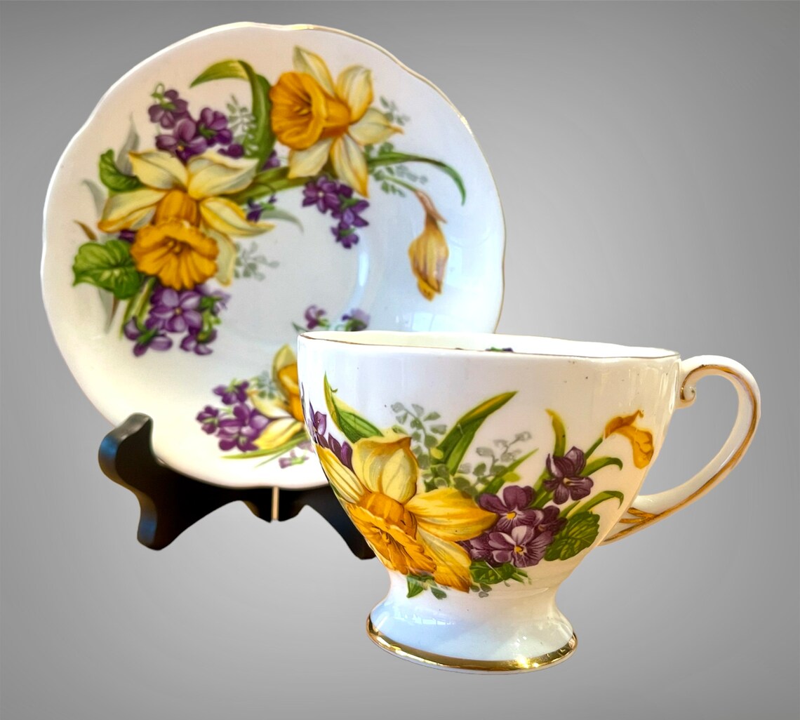 Bulk Lot of 4 Teacups & Saucers Mix and Matched Sets Yellows Etsy Canada