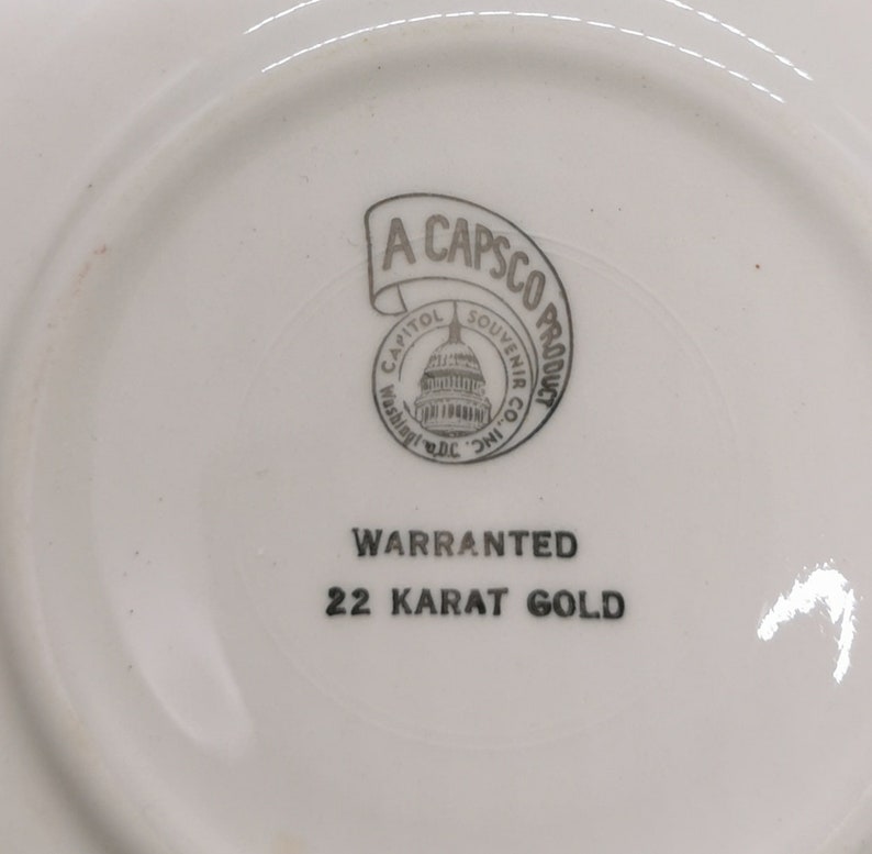 Vintage Capsco Tea Cup Set: Courting Couple Design, 22K Gold Trim - Etsy