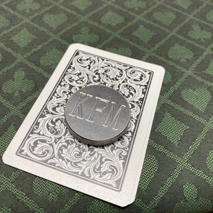 Poker Card Protector-Personalized Stainless Steel Poker Card Marker-Personalized Poker Chip Card Guard-Poker Chip Card Protector