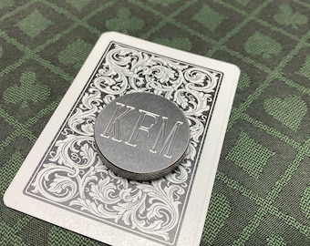 Protecteur de carte de poker - Marqueur de carte de poker personnalisé en acier inoxydable - Protecteur de carte à puce de poker personnalisé - Protecteur de carte à puce de poker