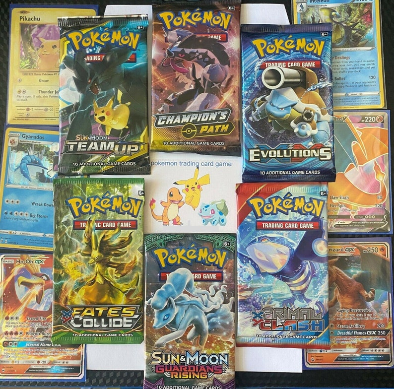 Pokemon Card Sealed Fat Pack 80 Cards lots pack with holo rare Etsy